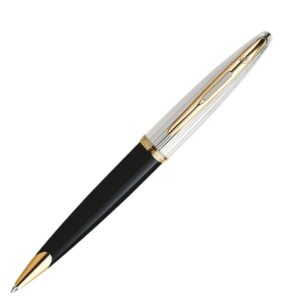 Waterman Carene Deluxe Black Gold Trim Ball Pen