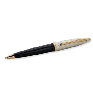 Waterman Carene Deluxe Black Gold Trim Ball Pen