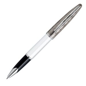 Waterman Carene CTP White Silver Trim Roller Ball Pen