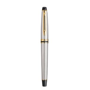 Waterman Expert3 Stainless Steel Gold Trim Roller Ball Pen