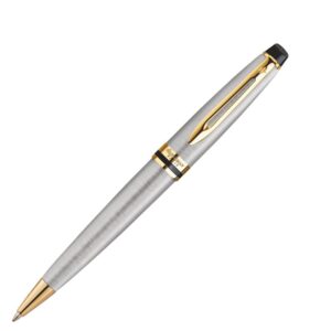 Waterman Expert3 Stainless Steel Gold Trim Ball Pen