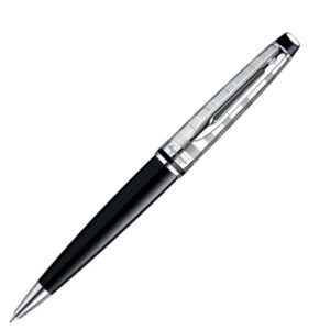 Waterman Expert3 Deluxe Black Chrome Trim Ball Pen