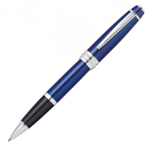 Cross Bailey Blue Lacquer Chrome Trim Rollerball Pen