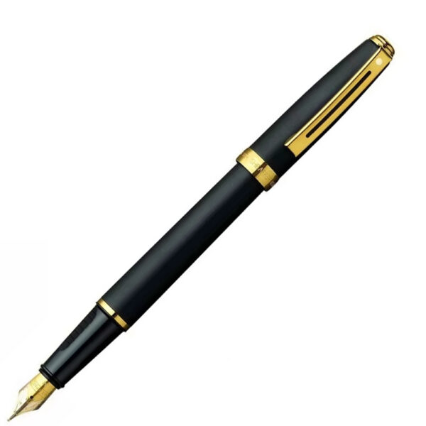 Sheaffer Prelude Matt Black Gold Trim Fountain Pen