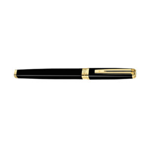 Waterman Exception Slim Black Gold Trim Rollerball Pen