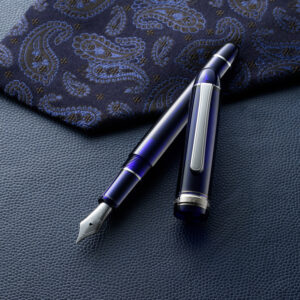 Platinum 3776 Century Rhodium Chartres Blue Fountain Pen