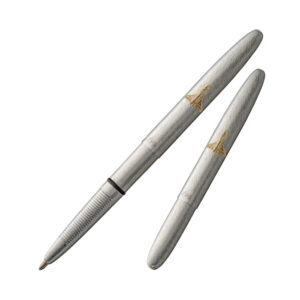 Fisher Bullet Brushed Chrome with Shuttle Emblem Ball Pen