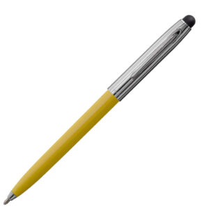 Fisher Cap-O-Matic Yellow Chrome Ball Pen with Stylus